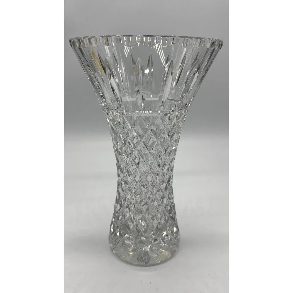 WORLD'S FINERY IMPERLUX HANDCUT LEAD CRYSTAL 24% РЬС VASE